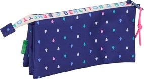 Κασετίνα Benetton Drop Πολύχρωμο 22 x 12 x 3 cm