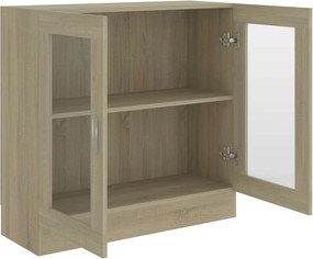 vidaXL Βιτρίνα Χρώμα Sonoma Δρυς 82,5 x 30,5 x 80 εκ. Επεξ. Ξύλο