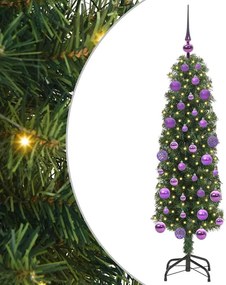 vidaXL Τεχνητό Χριστουγεννιάτικο Δέντρο με 150 LED Πράσινο 120 cm