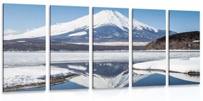 Εικόνα 5 τμημάτων Ιαπωνικό βουνό Φούτζι - 100x50