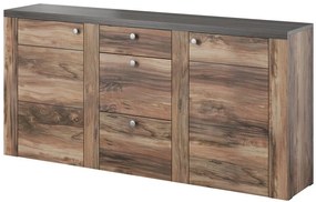 Μπουφές Lark 25-Φυσικό Σκούρο - 176.00Χ37.00Χ85.00cm