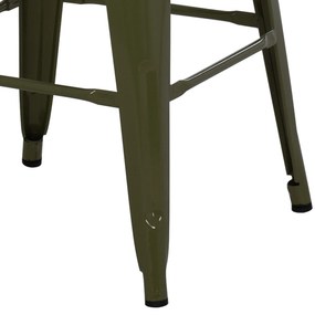 ΣΚΑΜΠΟ ΜΕΣΑΙΟΥ ΥΨΟΥΣ ΜΕΤΑΛΛΙΚΟ MELITA-PRO HM8573.43 DARK OLIVE GREEN 43x43x67Υεκ. (1 Τεμμάχια)