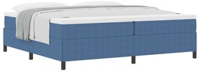 vidaXL Κρεβάτι Μπλε 200x200 εκ. από ύφασμα κοτλέ