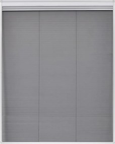 vidaXL Σήτα Παραθύρου Πλισέ με Σκίαστρο 80 x 100 εκ. Αλουμινίου
