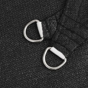 vidaXL Πανί Σκίασης Μαύρο 2 x 3,5 μ. από HDPE 160 γρ./μ²