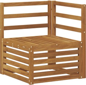 vidaXL Σετ Καναπέ Φυσικό Στερεό Ξύλο Ακακίας