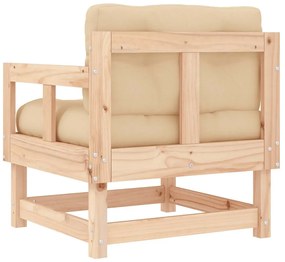 vidaXL Καρέκλες Κήπου με Μαξιλάρια 2 τεμ. από Μασίφ Ξύλο Πεύκου