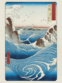 Εκτύπωση τέχνης Hokusai - Naruto Whirlpool, Katsushika Hokusai