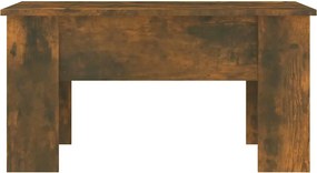 vidaXL Τραπεζάκι Σαλονιού Καπνιστή Δρυς 79x49x41 εκ. Επεξεργασμ. Ξύλο