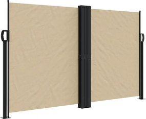 vidaXL Σκίαστρο Πλαϊνό Συρόμενο Μπεζ 140 x 1200 εκ.