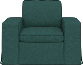 vidaXL Καναπές Σκούρο Πράσινο