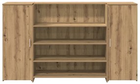 vidaXL Γραφείο υποδοχής 180x50x103,5 εκ. Επεξεργασμένο Ξύλο