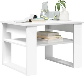 vidaXL Τραπεζάκι σαλονιού Λευκό 64 x 54 x 44 εκ Επεξεργασμένο ξύλο