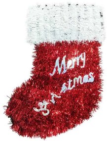 Κρεμαστή Χριστουγεννιάτικη Κάλτσα “Merry Christmas” 34cm – Hanging Christmas Stocking “Merry Christmas”