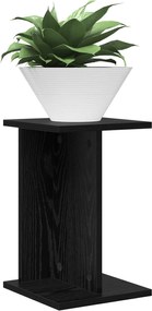 vidaXL Βάση φυτών Μαύρη Δρυς 25 x 25,5 x 40,5 εκ.