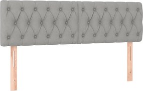 vidaXL Κρεβάτι Boxspring με Στρώμα Αν. Πράσινο 160x200εκ Υφασμάτινο