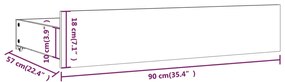 ΠΛΑΙΣΙΟ ΚΡΕΒΑΤΙΟΥ ΜΕ ΣΥΡΤΑΡΙΑ ΜΑΥΡΟ 135 X 190 ΕΚ. 4FT6 DOUBLE 3103548