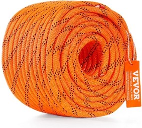 VEVOR Arborist Tree Climbing Rope Double Braid Polyester 0,95 cm (3/8") x 36,6 m (120') 48-Strand