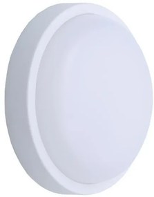 Απλίκα Φωτιστικό Τοίχου LED 18W Λευκή PLUS Φ200X55 Eurolamp-145-20017-Λευκό 145-20017