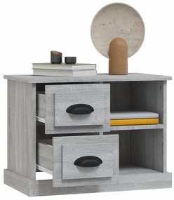 vidaXL Κομοδίνο Γκρι Sonoma 60 x 35,5 x 45 εκ.