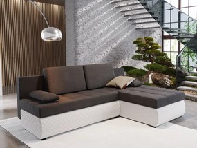 Γωνιακός καναπές Leeds-Gkri-Leuko