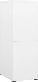 vidaXL Αρχειοθήκη Λευκή 46 x 62 x 133 εκ. από Ατσάλι