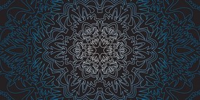 Εικόνα διακοσμητικό Mandala σε μαύρο φόντο - 100x50