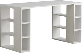Γραφείο εργασίας Colmar Megapap χρώμα λευκό 140x60x75εκ