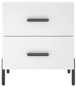 vidaXL Κομοδίνο Λευκό 40 x 35 x 47,5 εκ. από Επεξεργασμένο Ξύλο