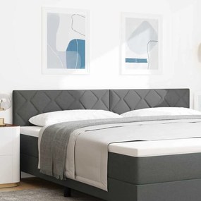 vidaXL Κεφαλάρι Σκούρο Γκρι 200 cm ύφασμα
