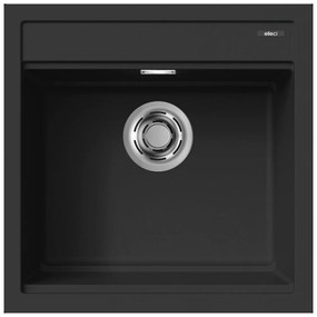 Νεροχύτης κουζίνας BEST 104 Black 86 ELLECI 51x51cm - LKB10486