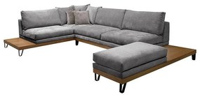 Corner Sofa Filippa Fylliana Left Corner Dark Grey - Grey 360x240 cm