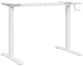 vidaXL Σκελετός Όρθιου Γραφείου Λευκός (94-135)x60x(70-114) εκ. Ατσάλι