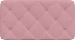 vidaXL Μαξιλάρι για Κεφαλάρι Ροζ 90 εκ. Βελούδο
