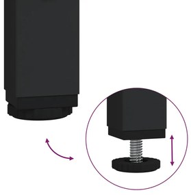 vidaXL Τραπεζάκι Σαλονιού Sonoma Δρυς 80x45x45 εκ Επεξ. Ξύλο + Σίδηρος
