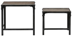 Σετ με 2 τραπέζια Home ESPRIT Φυσικό 48 x 36 x 45 cm