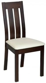 REGO καρέκλα Οξυά Σκούρο Καρυδί/PVC Εκρού 45x52x97 cm Ε771,2