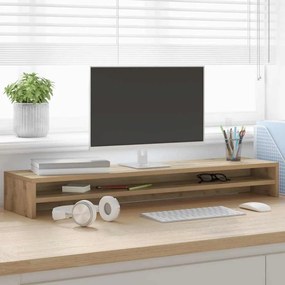 vidaXL Βάση Οθόνης Artisan Δρυς 100x24x13 εκ. από Τεχνητό Ξύλο