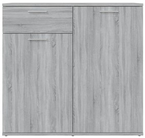 vidaXL Ντουλάπι Γκρι Sonoma 80 x 36 x 75 εκ. από Επεξεργασμένο Ξύλο
