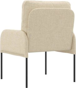 vidaXL Καναπέδες με μαξιλάρι 55cm Κρεμ Κόντρα πλακέ