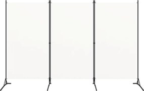 vidaXL Διαχωριστικό Δωματίου με 3 Πάνελ Λευκό 260 x 180 εκ. Υφασμάτινο
