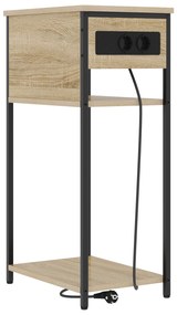 vidaXL Κομοδίνο Sonoma Δρυς 28.1 x 40.9 x 75 εκ. Επεξεργασμένο ξύλο