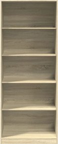 vidaXL Ντουλάπα Χρώμα Sonoma Δρυς 80x50x200 εκ. από Επεξ. Ξύλο
