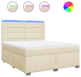 ΚΡΕΒΑΤΙ BOXSPRING ΜΕ ΣΤΡΩΜΑ ΚΡΕΜ 180X200 ΕΚ. ΥΦΑΣΜΑΤΙΝΟ 3292872