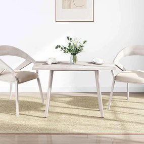 vidaXL Επιφάνεια Τραπεζιού Ορθογ. Λευκή 110x60x2,5 εκ. από Μασίφ Πεύκο