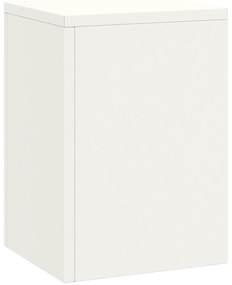 vidaXL Εξωτερικές βάσεις φυτών Pillar 3 pcs Λευκό Ατσάλι