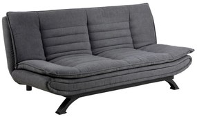 Καναπές κρεβάτι Oakland 339, Αριθμός θέσεων: 4, Σκούρο γκρι, 91x196x98cm, 42 kg, Πόδια: Μέταλλο, Ξύλο: Πεύκο | Epipla1.gr