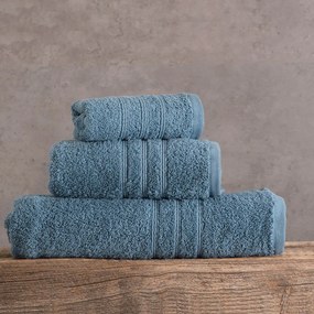 Πετσέτα Aria Denim Ρυθμός Hand 30x50cm 100% Cotton Foam