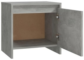 vidaXL Κομοδίνο Γκρι Σκυροδέματος 45x34x44,5 εκ. από Επεξεργ. Ξύλο