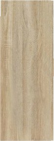vidaXL Κρεμαστό Ντουλάπι Τοίχου Sonoma Δρυς 69,5x34x90 εκ Επεξ. Ξύλο